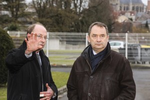 Francis Pruche Adjoint au Maire Senlis au Développement Economique et Emmanuel Berthier Préfet de l'Oise