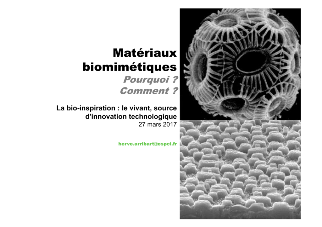 GIS science des matériaux et biomim